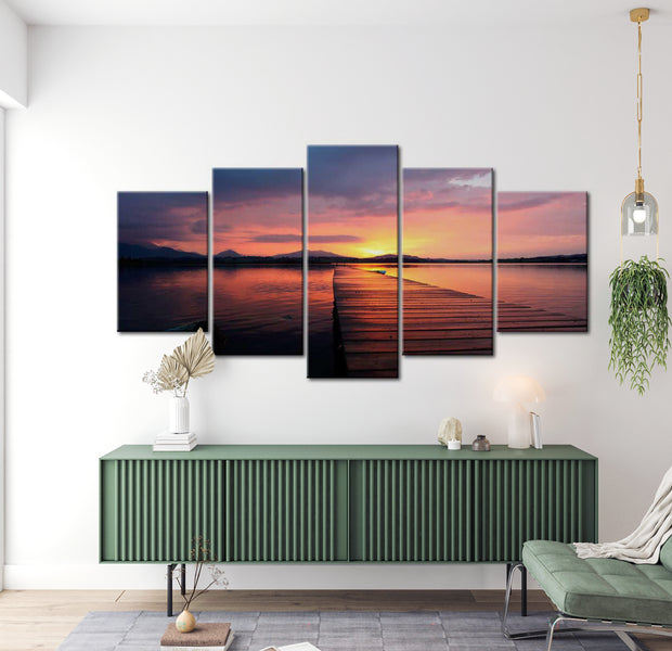 Stretched Canvas Landscape Art - Road To Paradise 40"Wx20"H