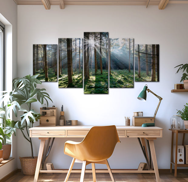 Stretched Canvas Landscape Art - Fairytale Forest 40"Wx20"H