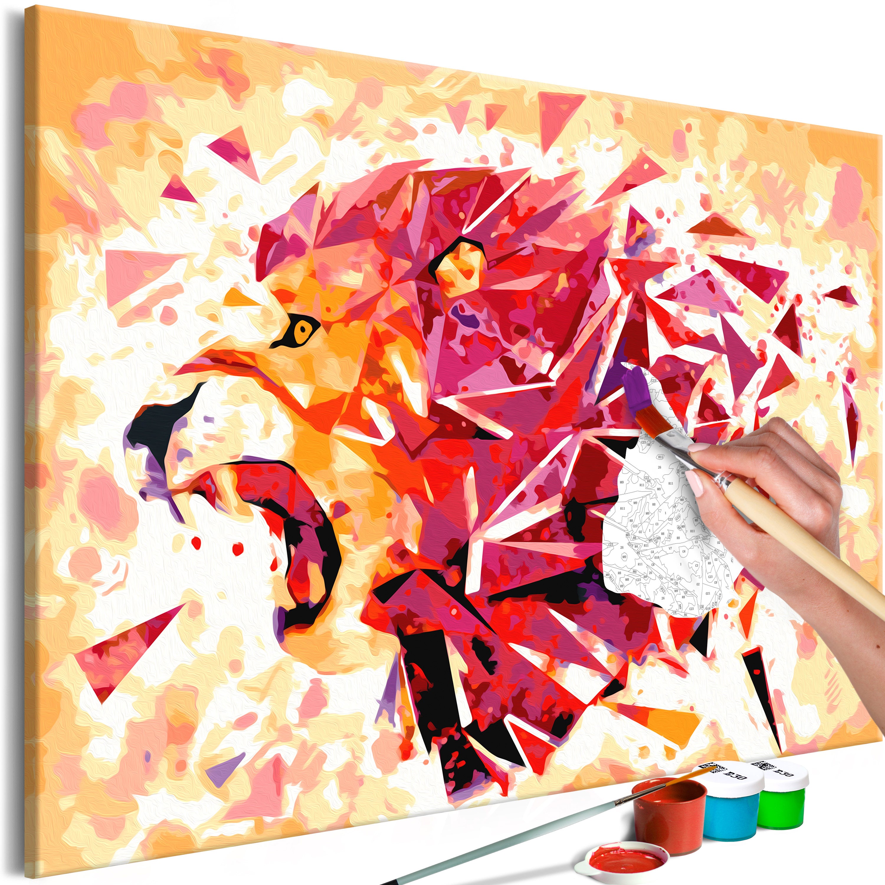 Paint By Numbers Kit - Abstract Lion