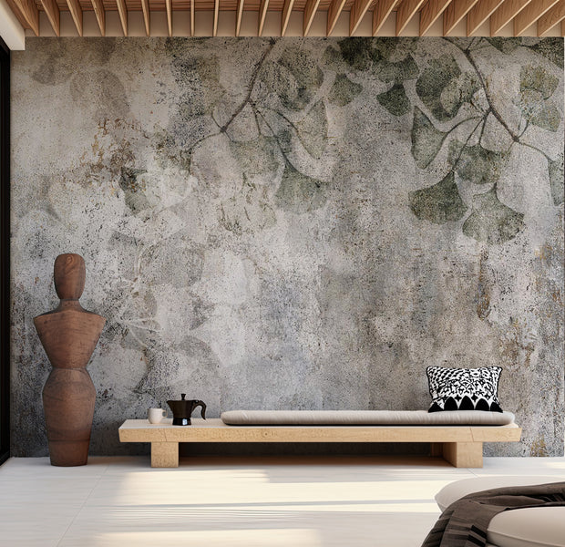 Peel & Stick Botanical Wall Mural - Jurassic Ginkgo 38"Wx27"H