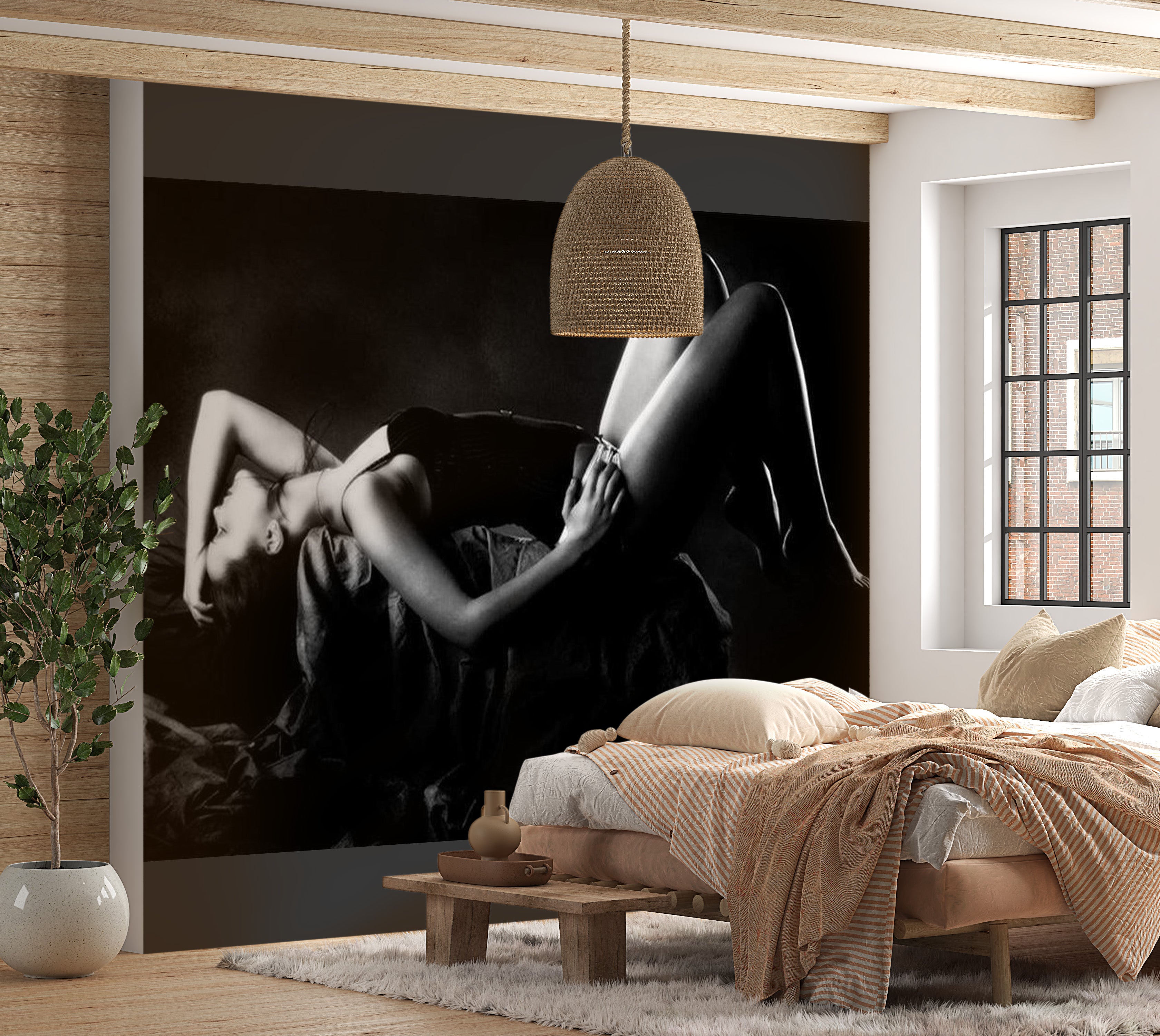 Abstract Wallpaper Wall Mural - Woman In Sexy Lingerie Tiptophomedecor Abstract Wallpaper Wall Mural - Woman In Sexy Lingerie Tiptophomedecor