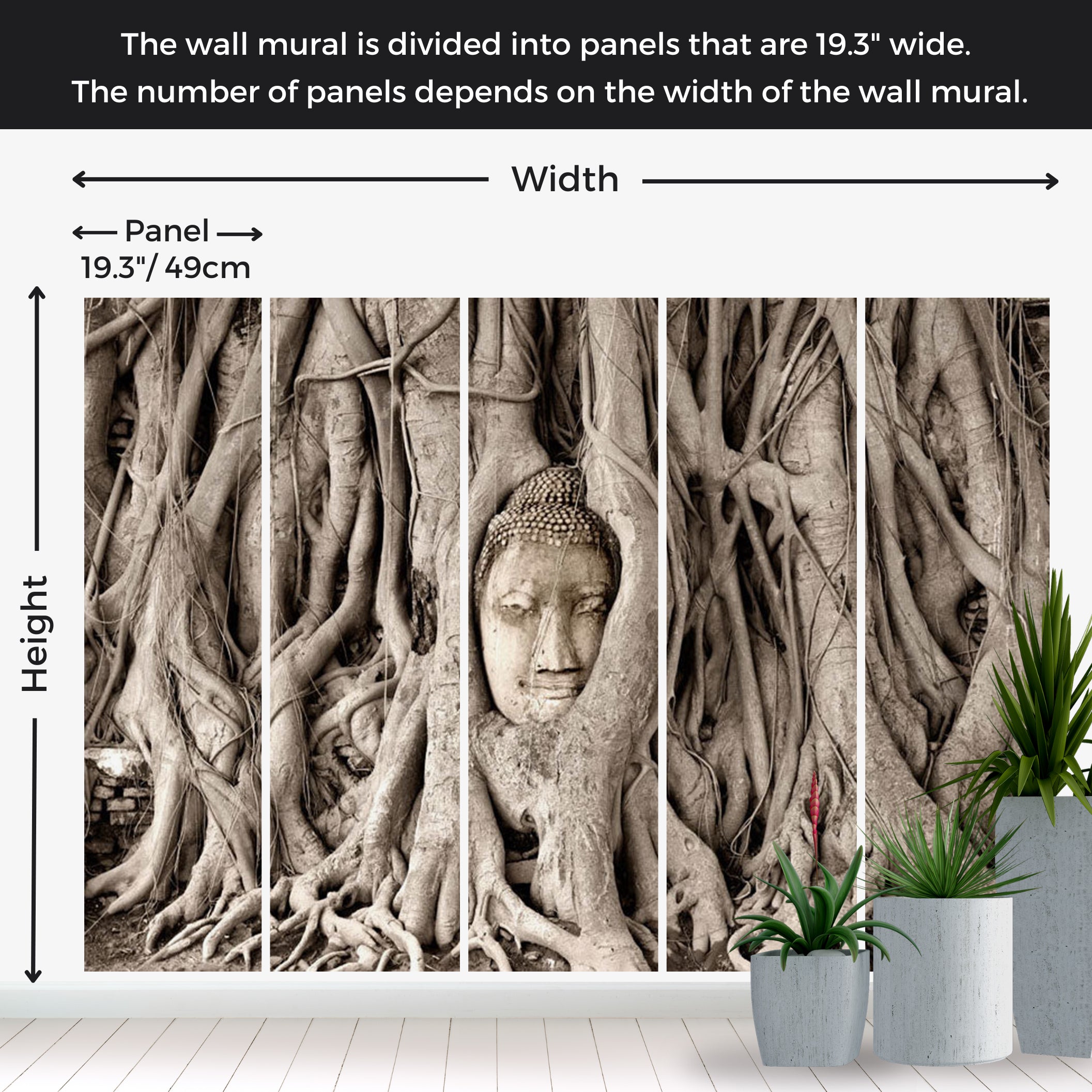 Peel & Stick Spiritual Wall Mural - Buddha's Tree