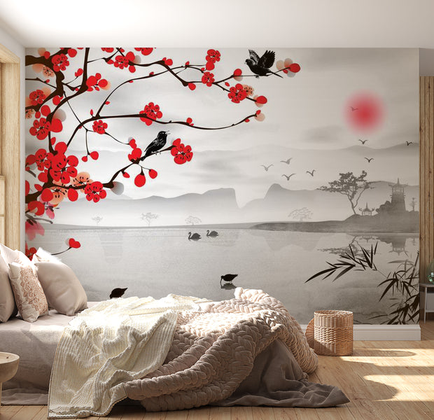 Zen Wallpaper Wall Mural - Japanese Garden 39"Wx27"H