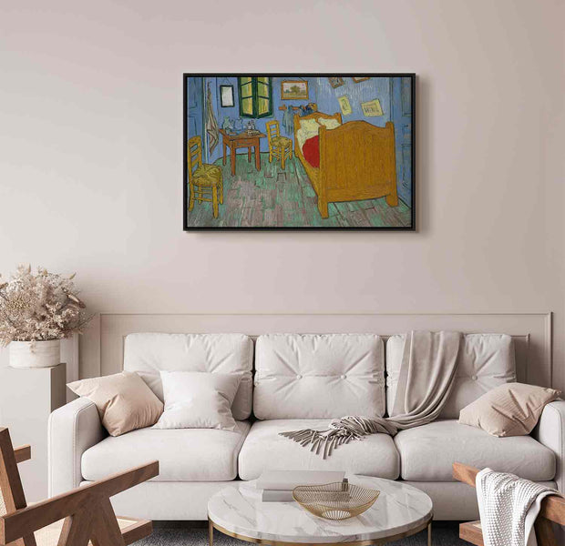 Floating Framed Canvas Art - The Bedroom - Vincent Van Gogh