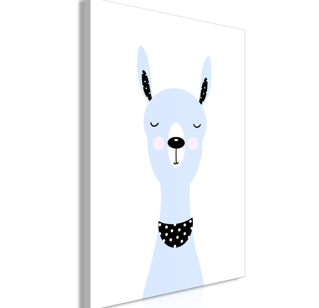 Cartoon Canvas Wall Art - Lovely Llama