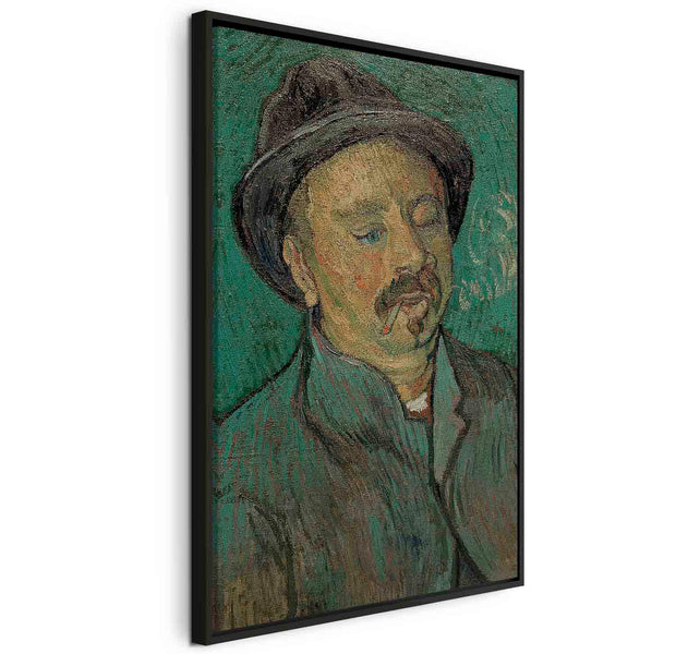 Floating Framed Canvas Art - Portrait of a One-Eyed Man - Vincent Van Gogh