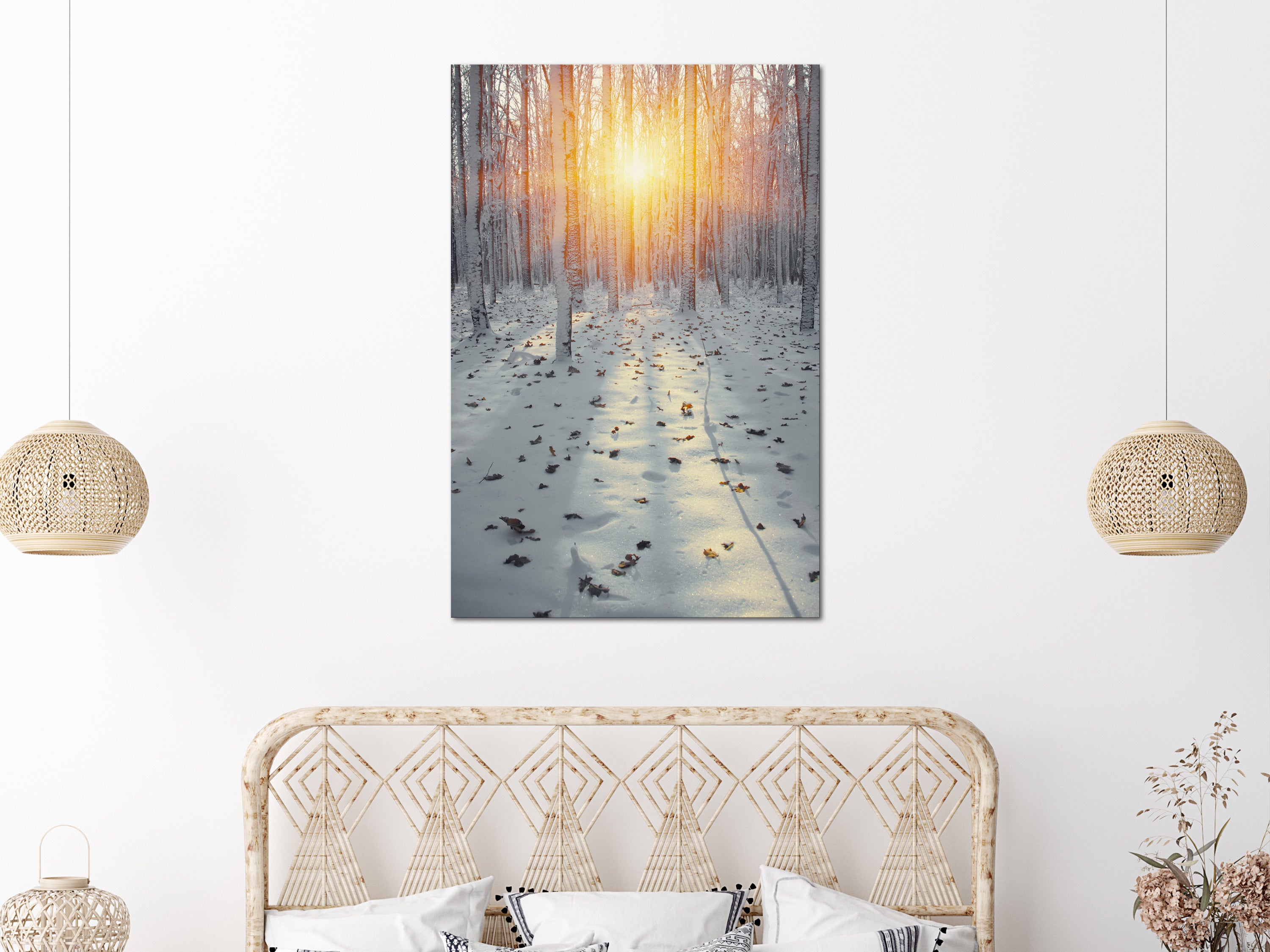 Landscape Canvas Wall Art - Winter Afternoon