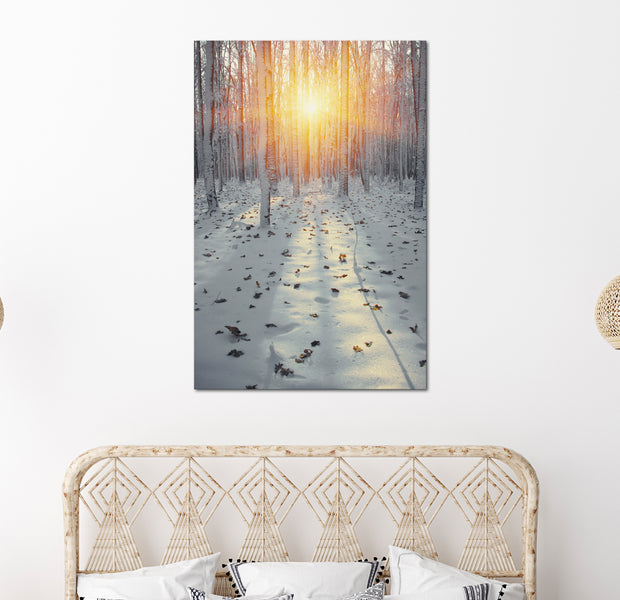 Landscape Canvas Wall Art - Winter Afternoon