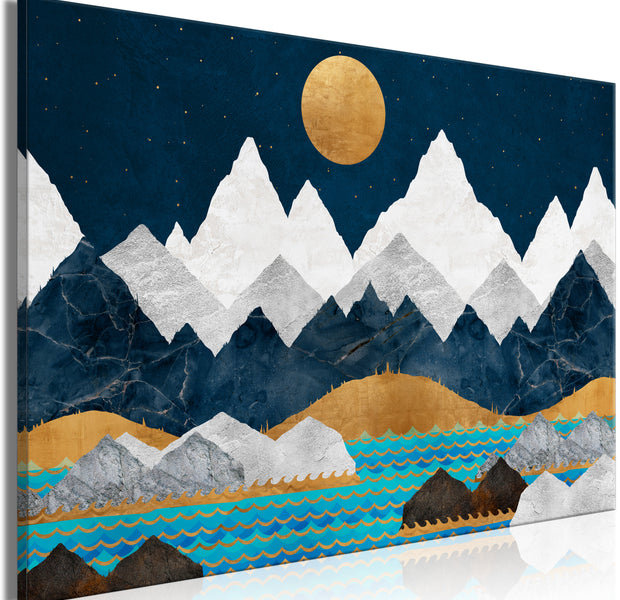 Landscape Canvas Wall Art - Night in the Mountains