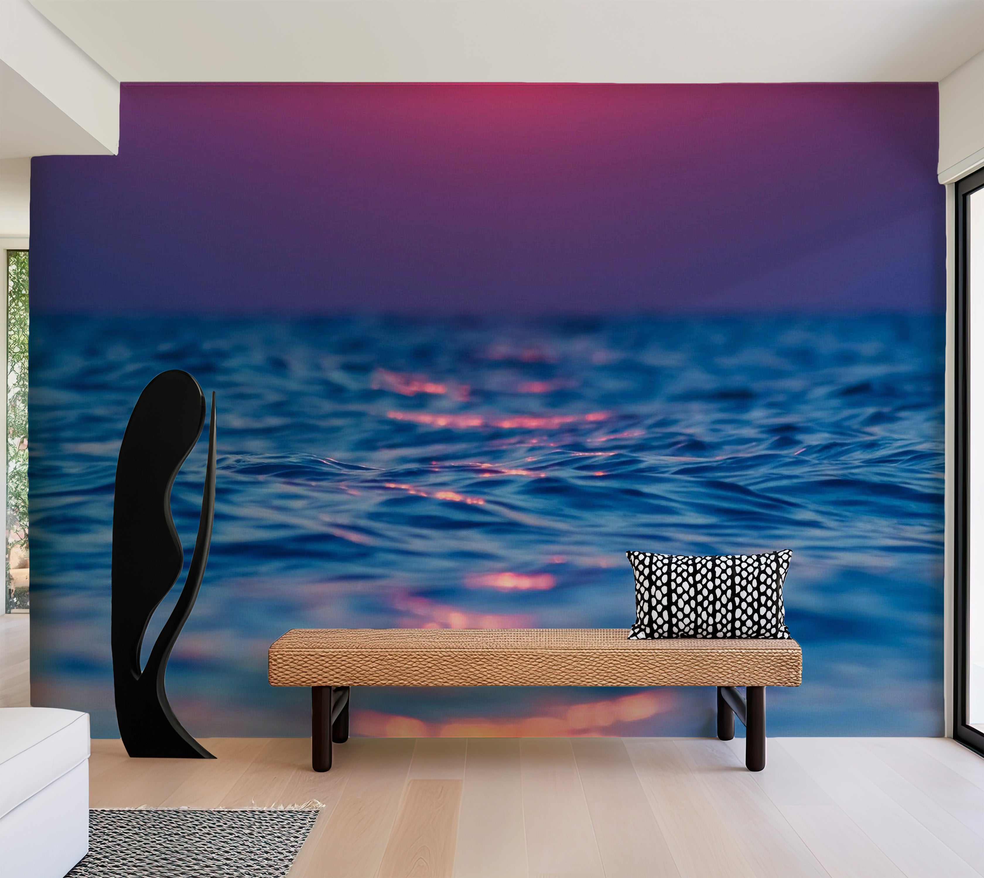 Peel & Stick Ocean Wall Mural - Vibrant Sea in Gradients