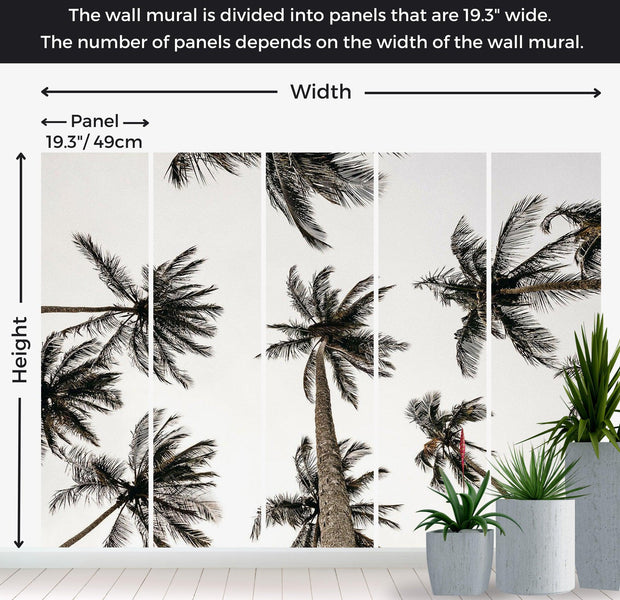 Peel & Stick Tropical Wall Mural - Palm Trees