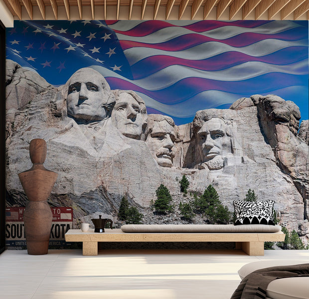 Peel & Stick Americana Wall Mural - Mount Rushmore
