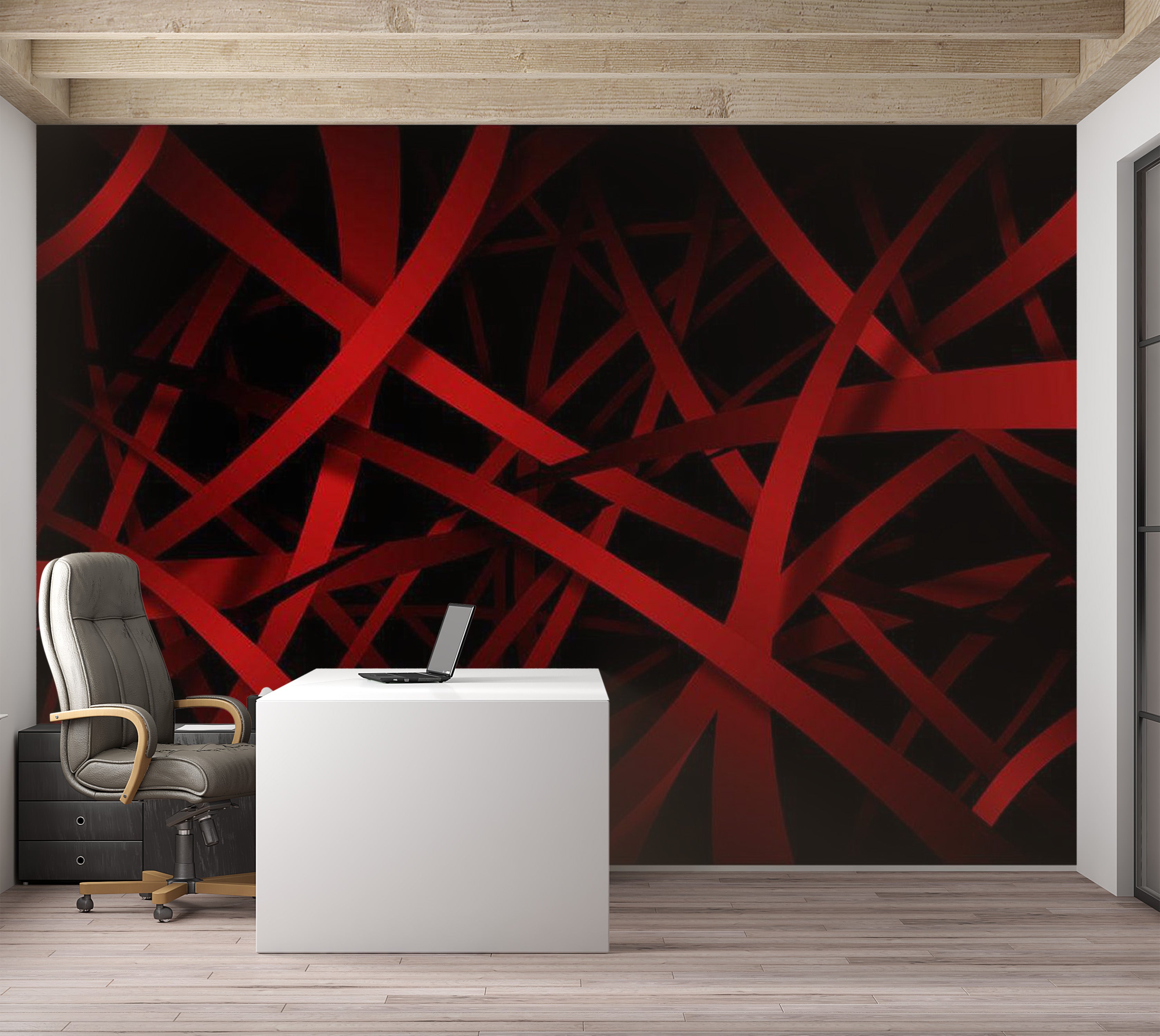 Abstract Wallpaper Wall Mural - Fear Of The Dark 39"Wx27"H