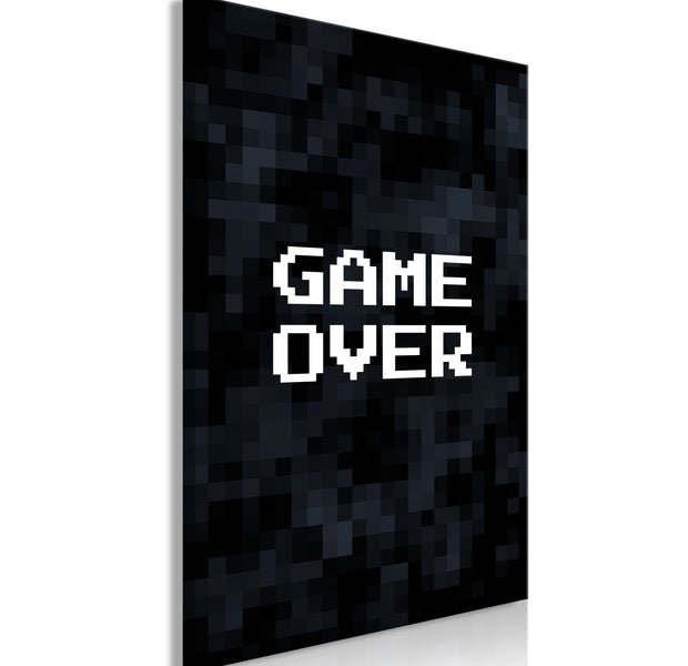 Retro Canvas Wall Art - Pixel Game Over