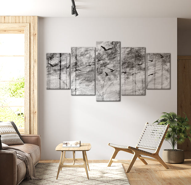 Stretched Canvas Landscape Art - Paper Memory 40"Wx20"H
