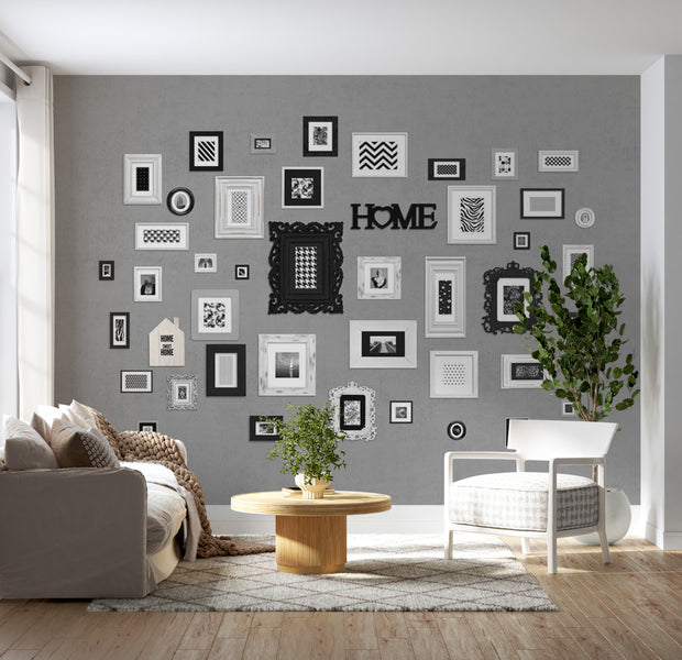 Abstract Wallpaper Wall Mural - Wall Full Of Frames 39"Wx27"H