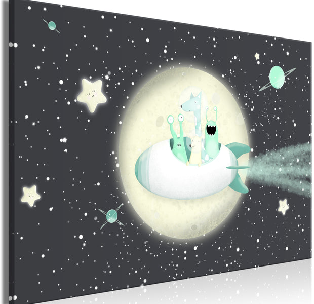 Cartoon Canvas Wall Art - Rocket Crew
