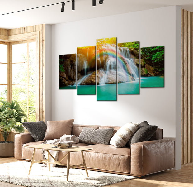Stretched Canvas Landscape Art - The Beautiful Land 40"Wx20"H