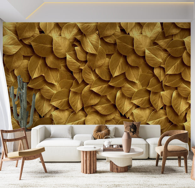 Peel & Stick Glam Wall Mural - Golden Garden 38"Wx27"H