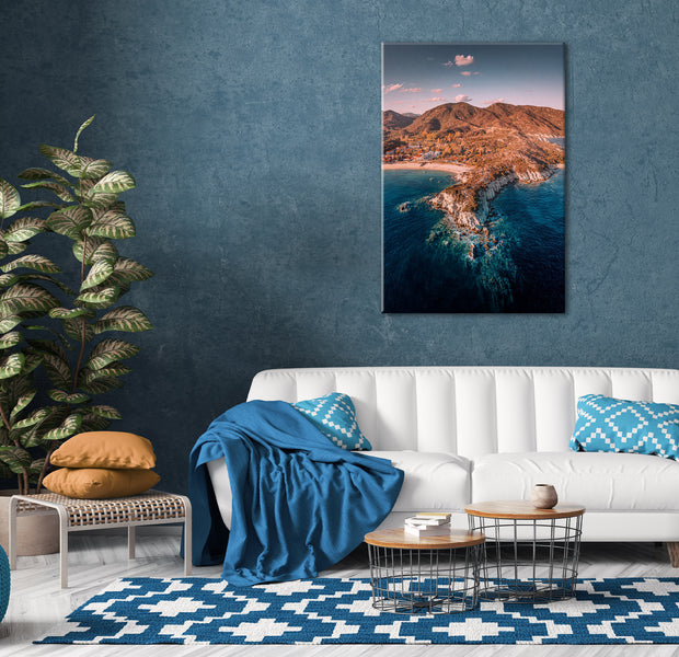 Landscape Canvas Wall Art - Cliff in Kalamitsi