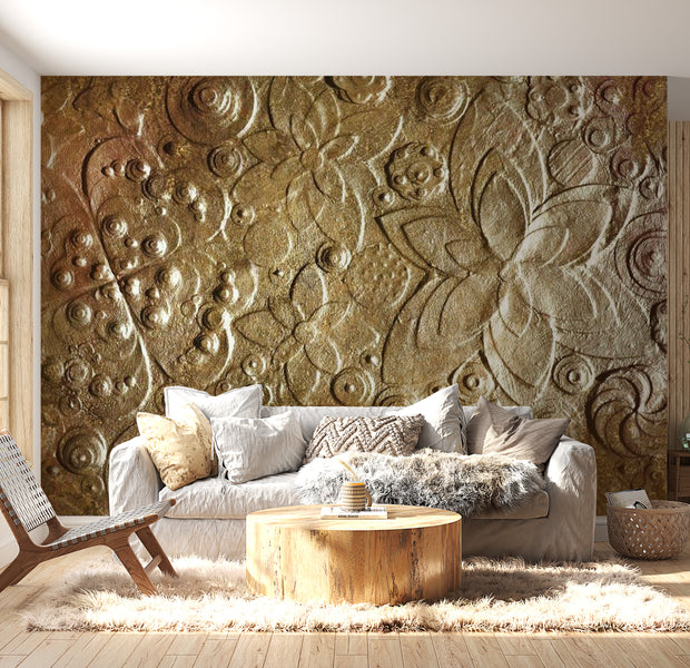 Background & Patterns Wallpaper Wall Mural - Virtuosity Of Gold 39"Wx27"H