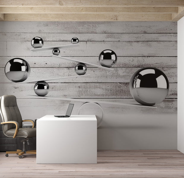 Peel & Stick 3D Illusion Wall Mural - Balance 38"Wx27"H