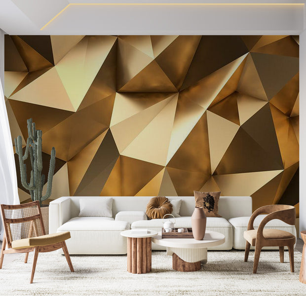 Peel & Stick 3D Illusion Wall Mural - Golden Dome 38"Wx27"H