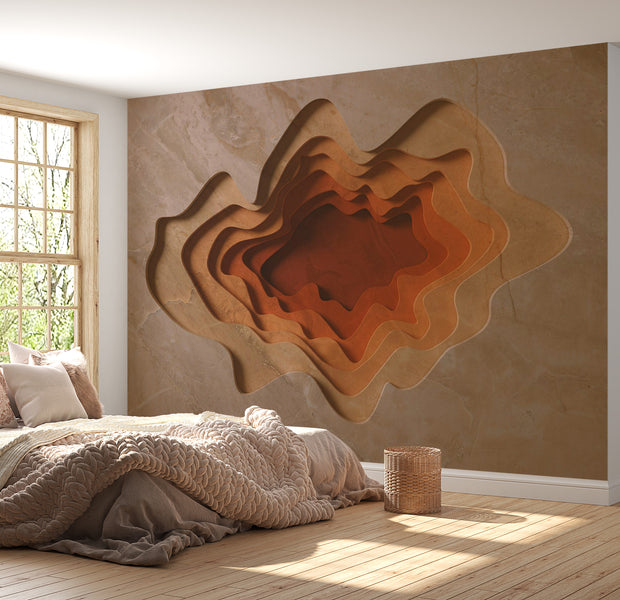 Peel & Stick 3D Illusion Wall Mural - Multilayer 38"Wx27"H