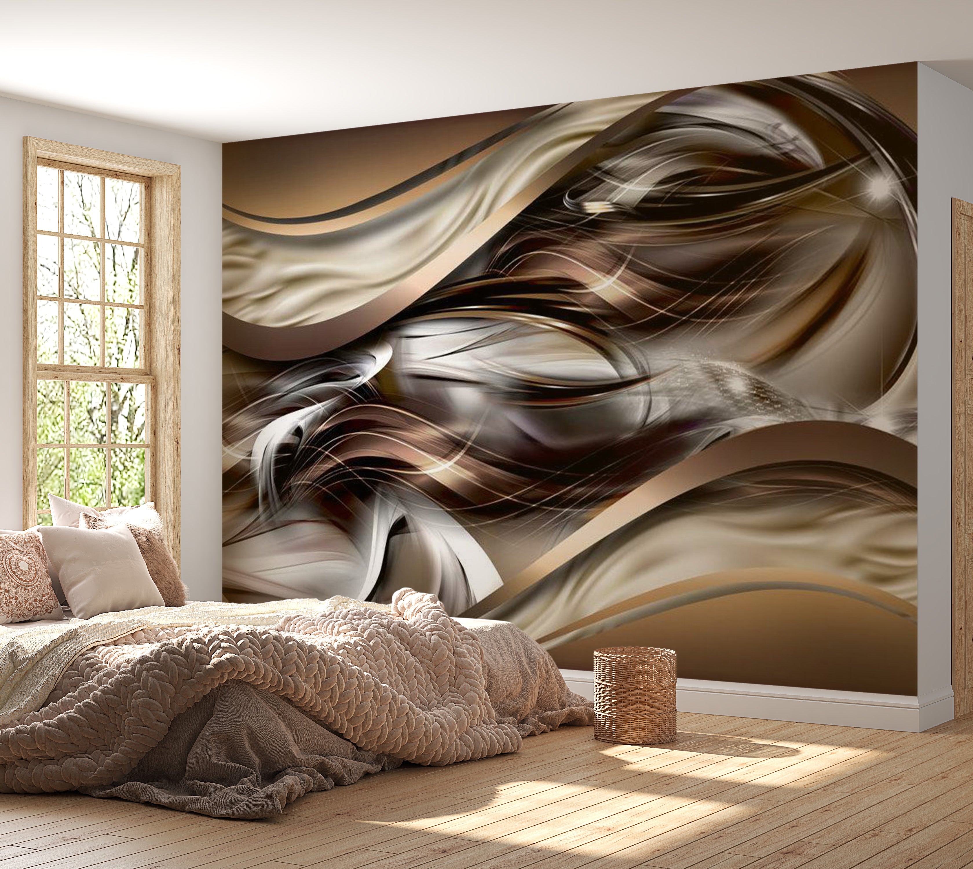 Peel & Stick Abstract Wall Mural - Amber Winds 38"Wx27"H