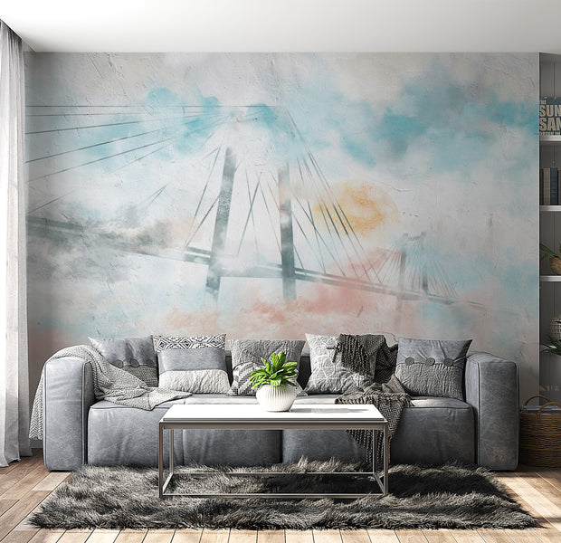 Peel & Stick Abstract Wall Mural - Bridge to Your Dreams 38"Wx27"H