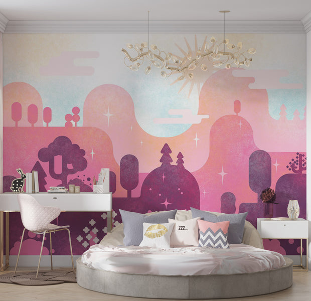 Peel & Stick Abstract Wall Mural - Candy Land 38"Wx27"H