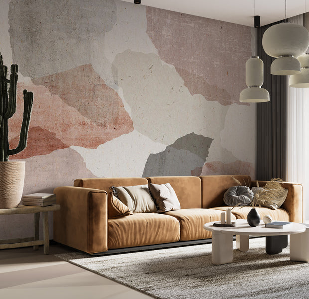 Peel & Stick Abstract Wall Mural - Colorful Terrazzo 38"Wx27"H