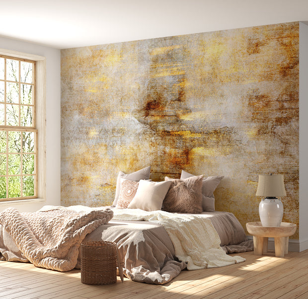 Peel & Stick Abstract Wall Mural - Golden Expression 38"Wx27"H