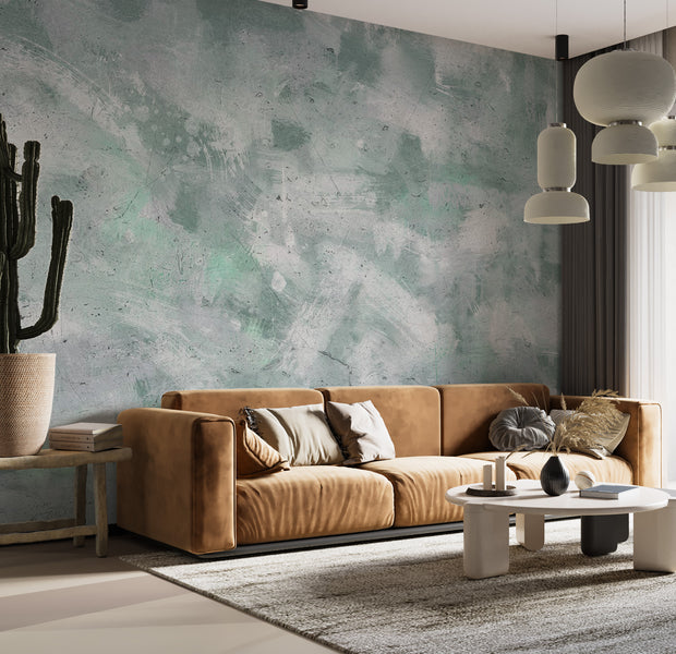 Peel & Stick Abstract Wall Mural - Mint Impression 38"Wx27"H