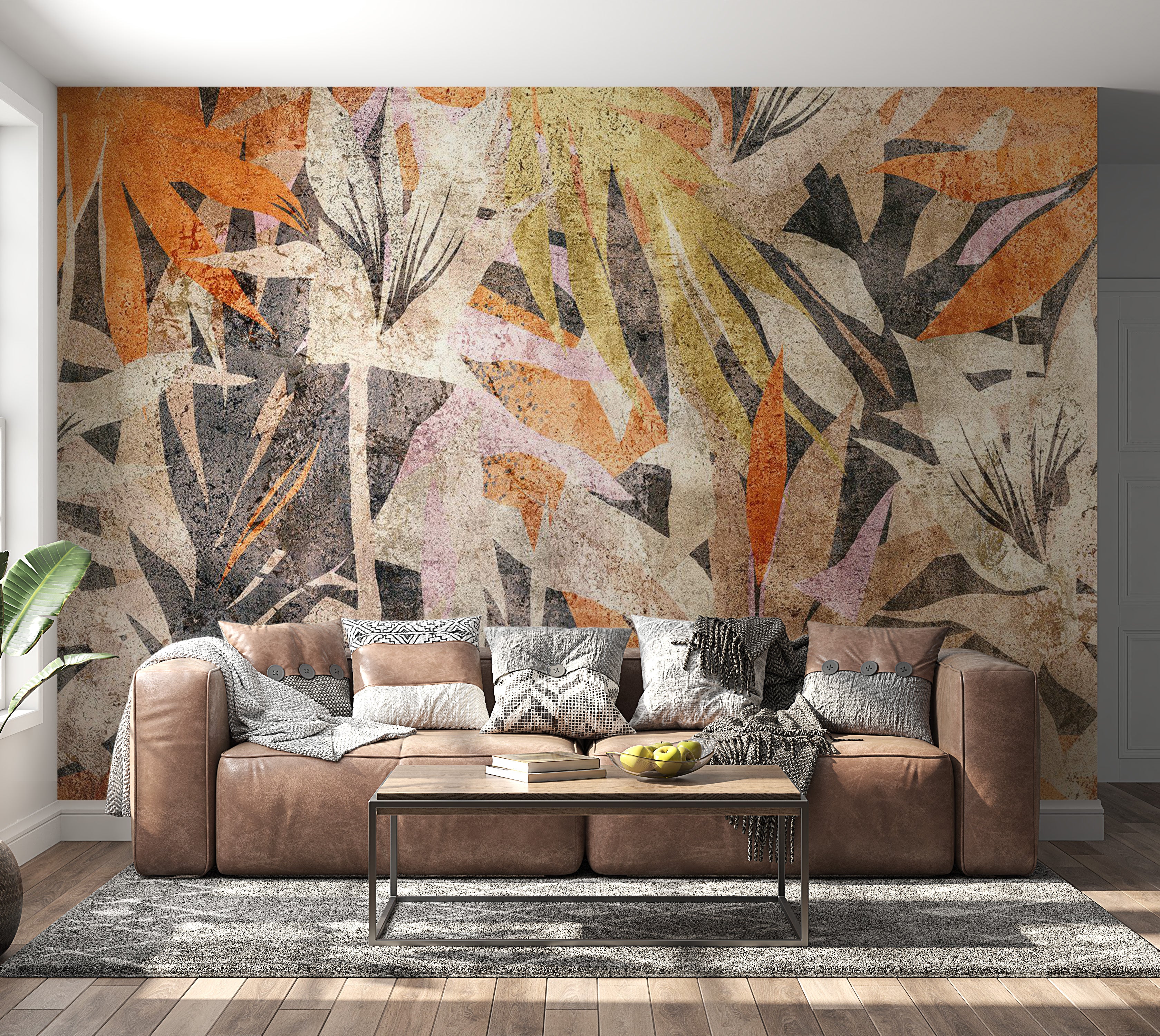 Peel & Stick Abstract Wall Mural - Scattered Colors 38"Wx27"H