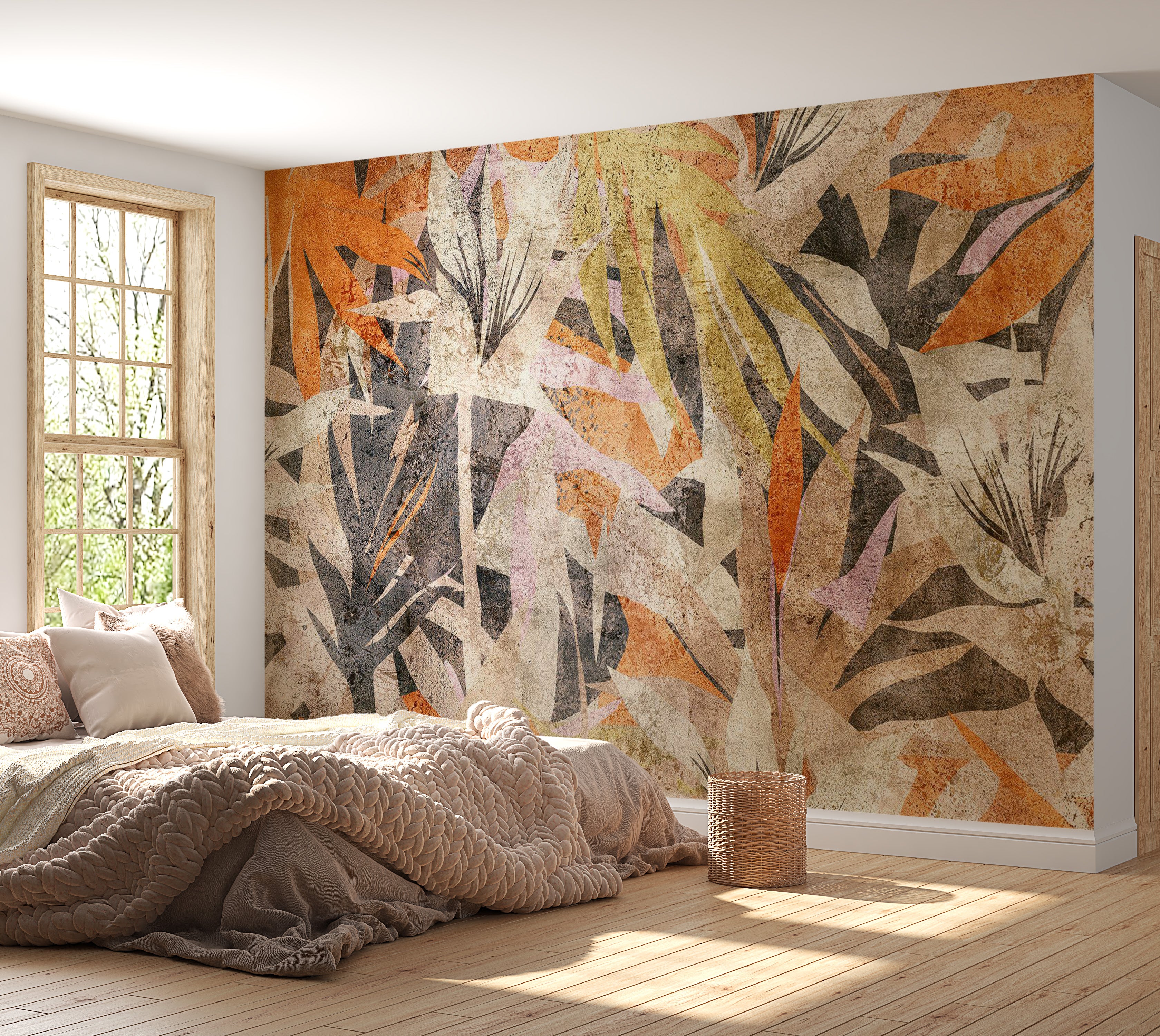 Peel & Stick Abstract Wall Mural - Scattered Colors 38"Wx27"H