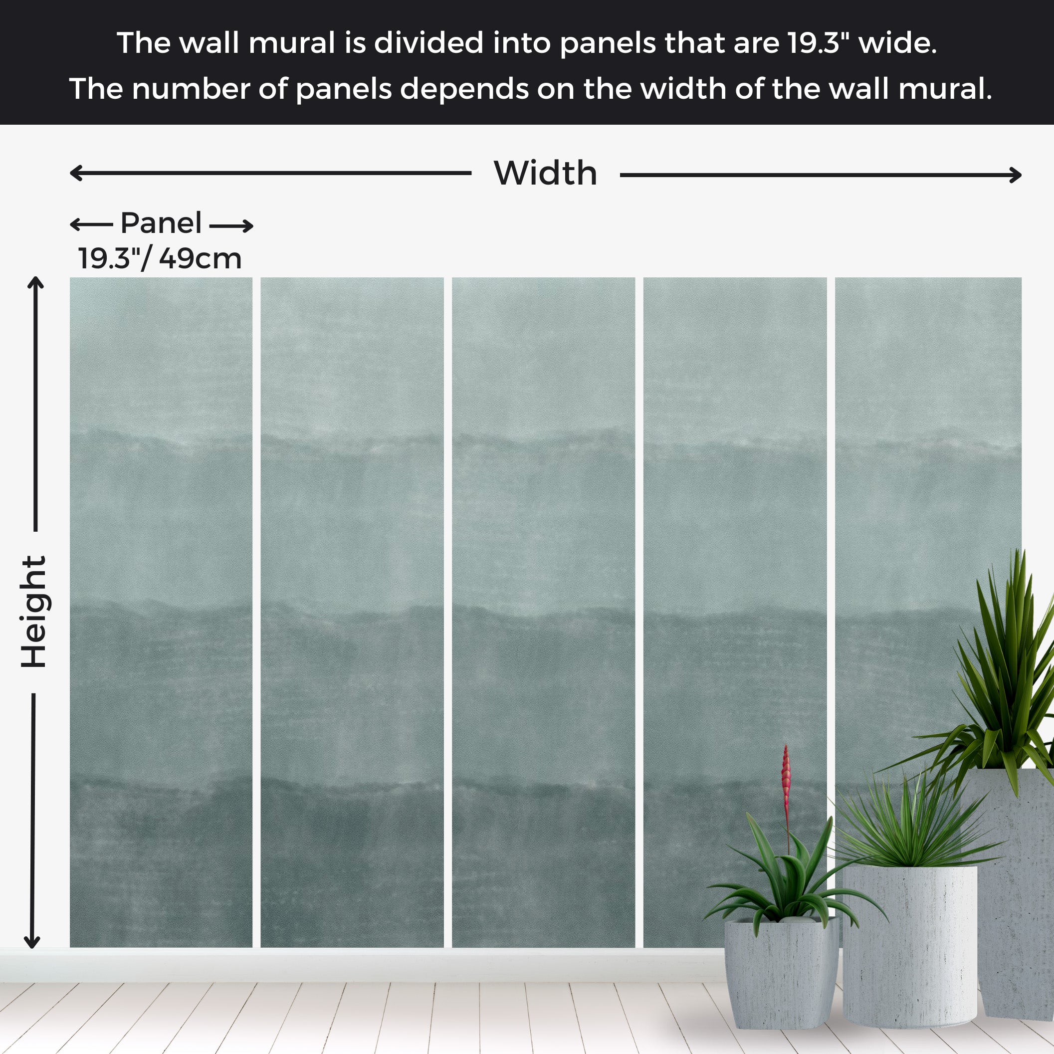 Peel & Stick Abstract Wall Mural - Stages 38"Wx27"H