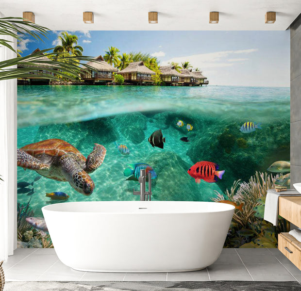 Peel & Stick Animal Wall Mural - Under The Surface 38"Wx27"H