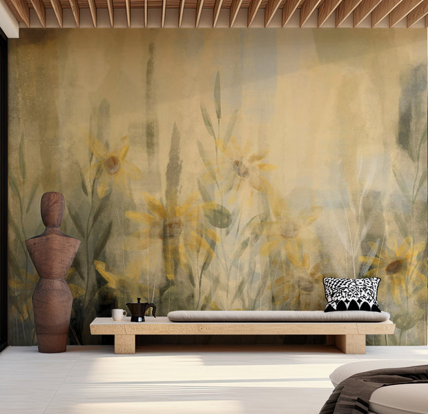 Peel & Stick Botanical Wall Mural - A Touch of Summer 38"Wx27"H