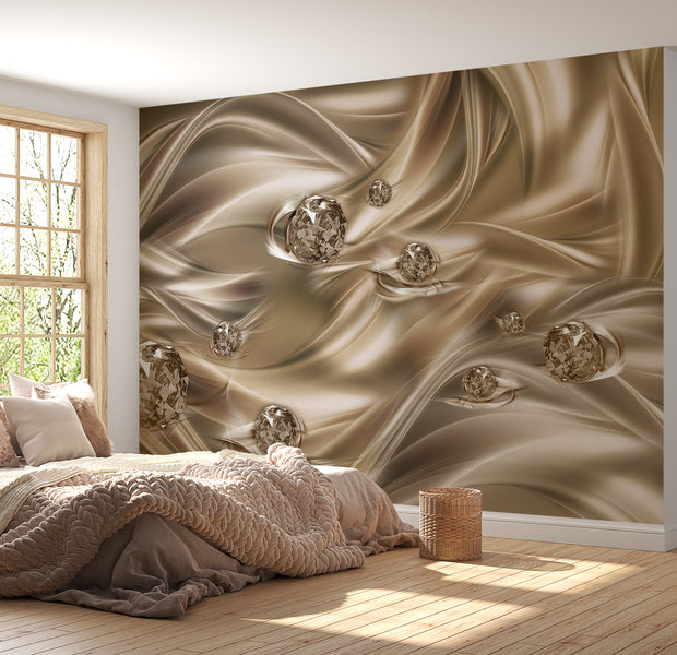 Abstract Wallpaper Wall Mural - Velvet Kiss 39"Wx27"H / Standard