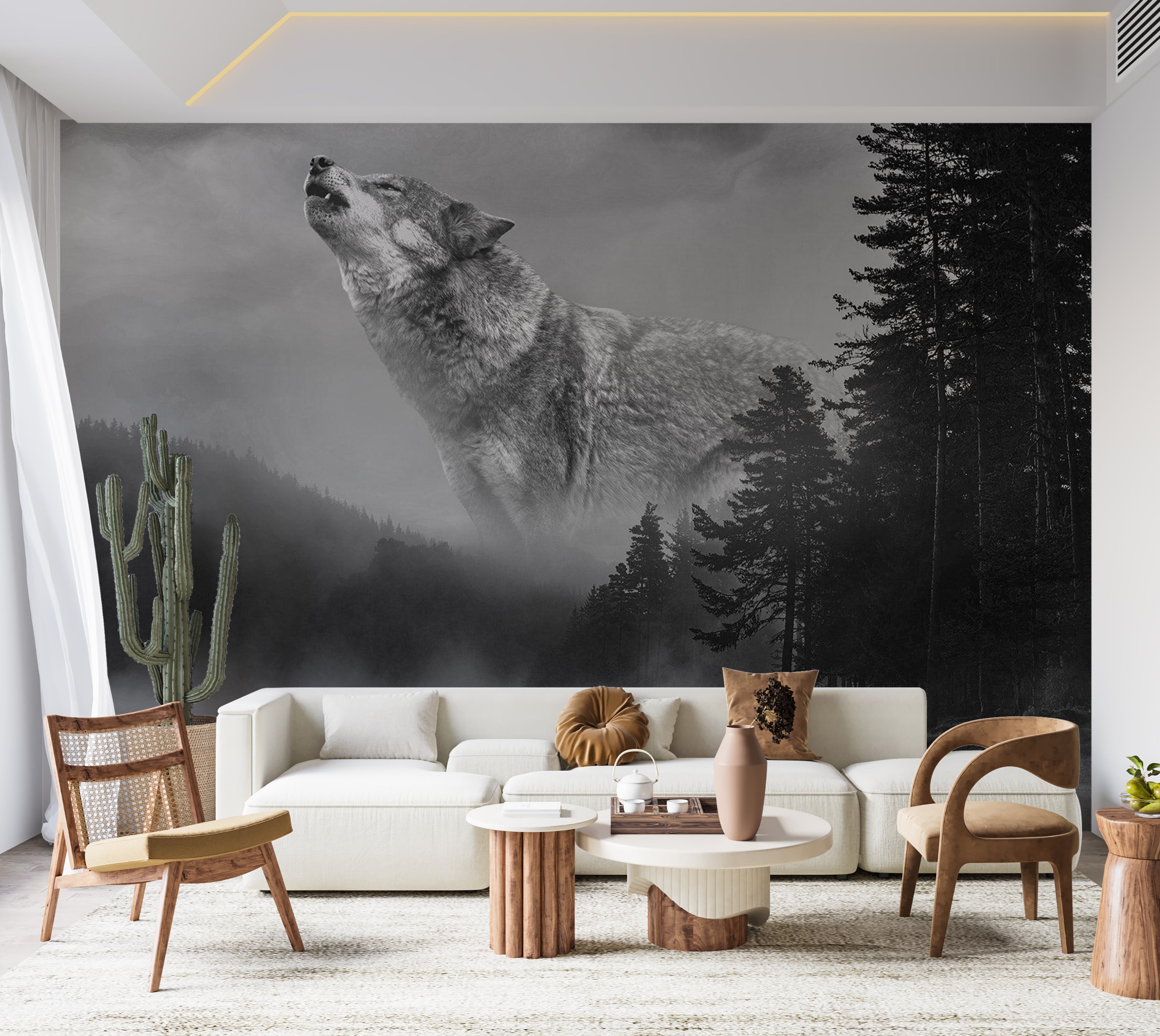 Animal Wallpaper Wall Mural - Forest Secrets 39"Wx27"H / Standard