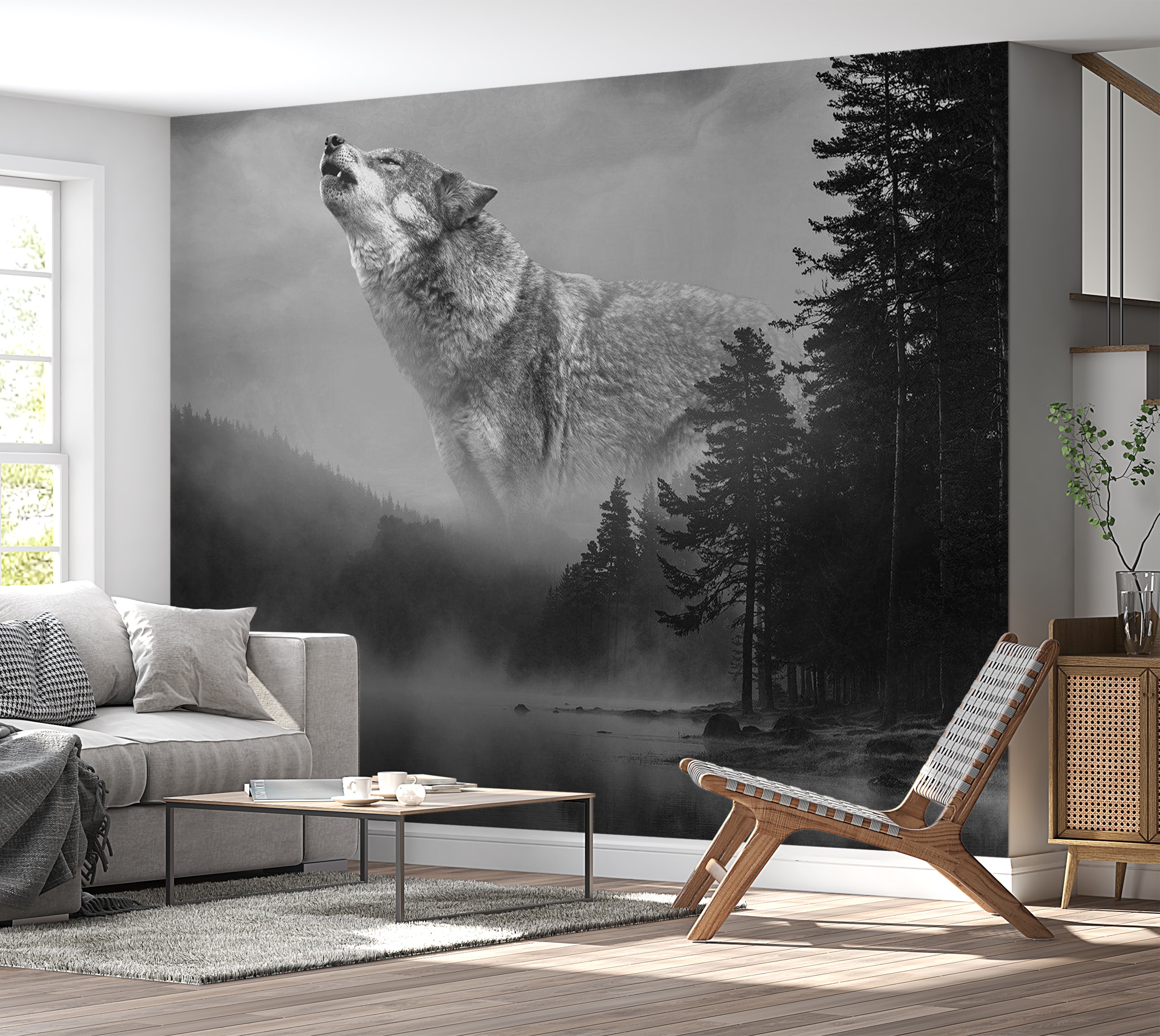 Animal Wallpaper Wall Mural - Forest Secrets 39"Wx27"H / Standard