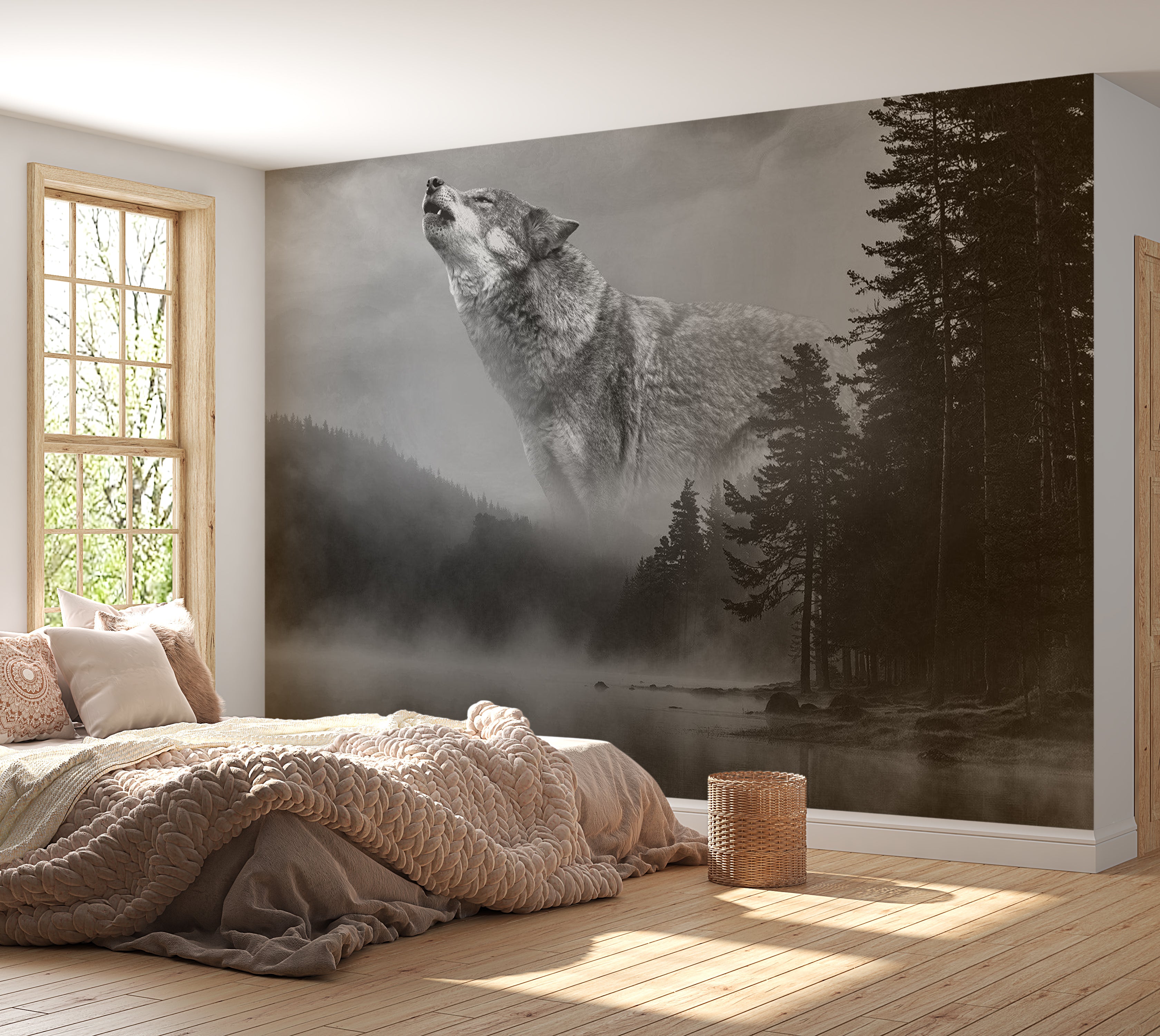 Animal Wallpaper Wall Mural - Forest Secrets 39"Wx27"H / Standard