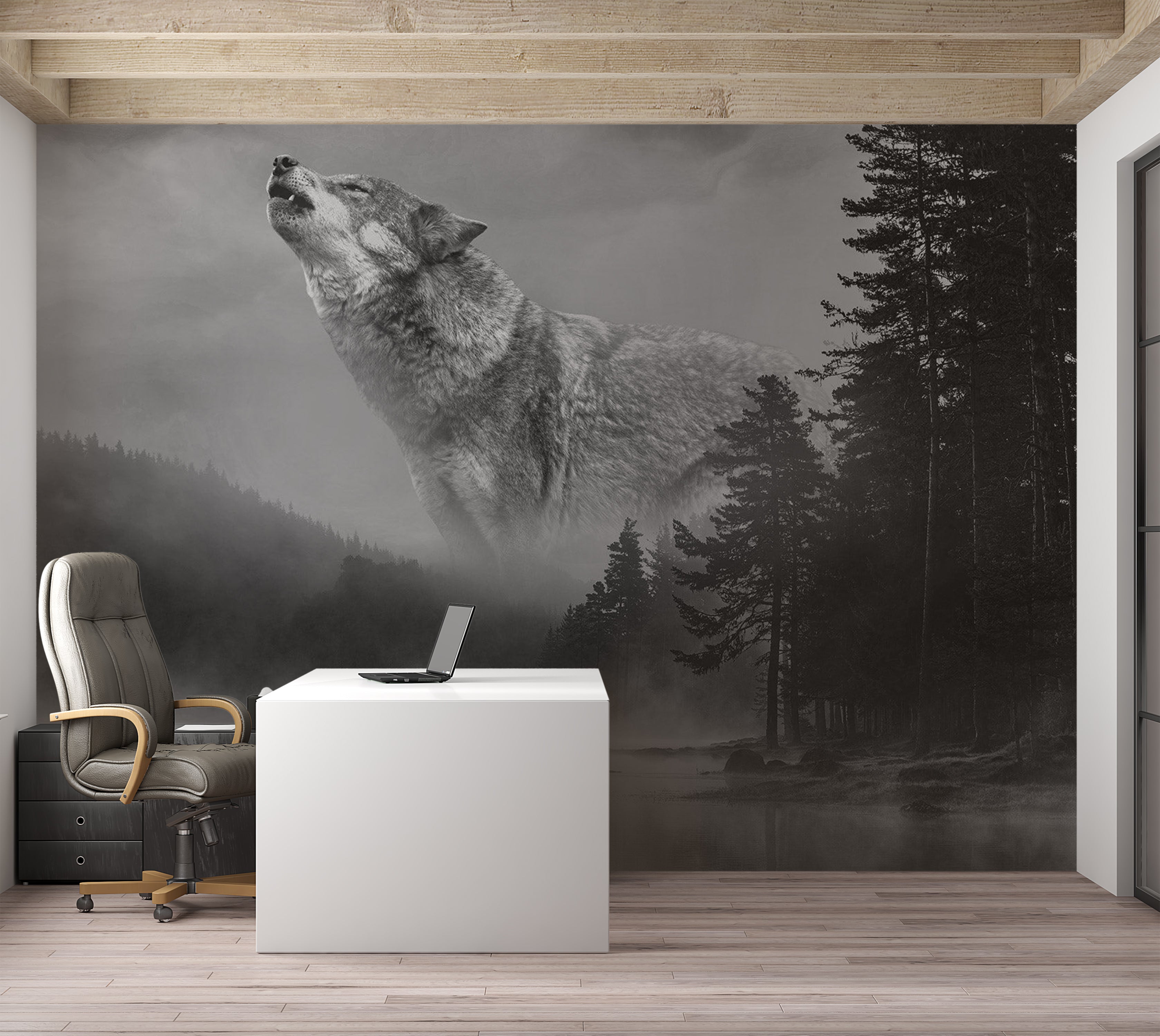 Animal Wallpaper Wall Mural - Forest Secrets 39"Wx27"H / Standard