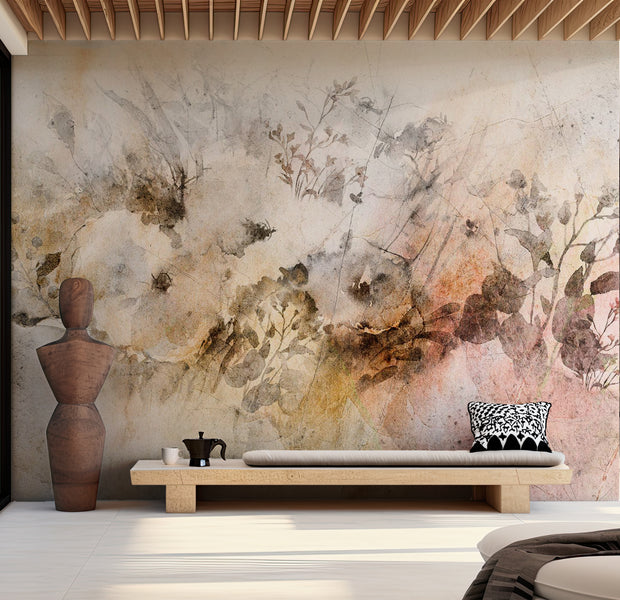 Botanical Wallpaper Wall Mural - Almost Summer Meadow 39"Wx27"H / Standard