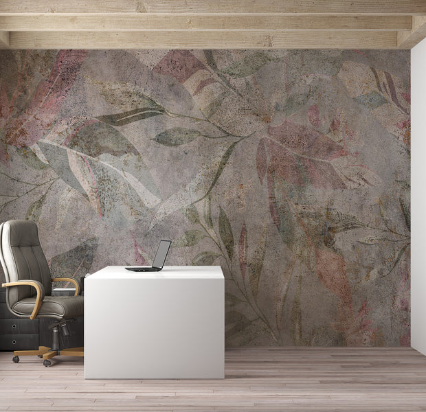 Botanical Wallpaper Wall Mural - Colors of Venetian Frescoes 39"Wx27"H / Standard