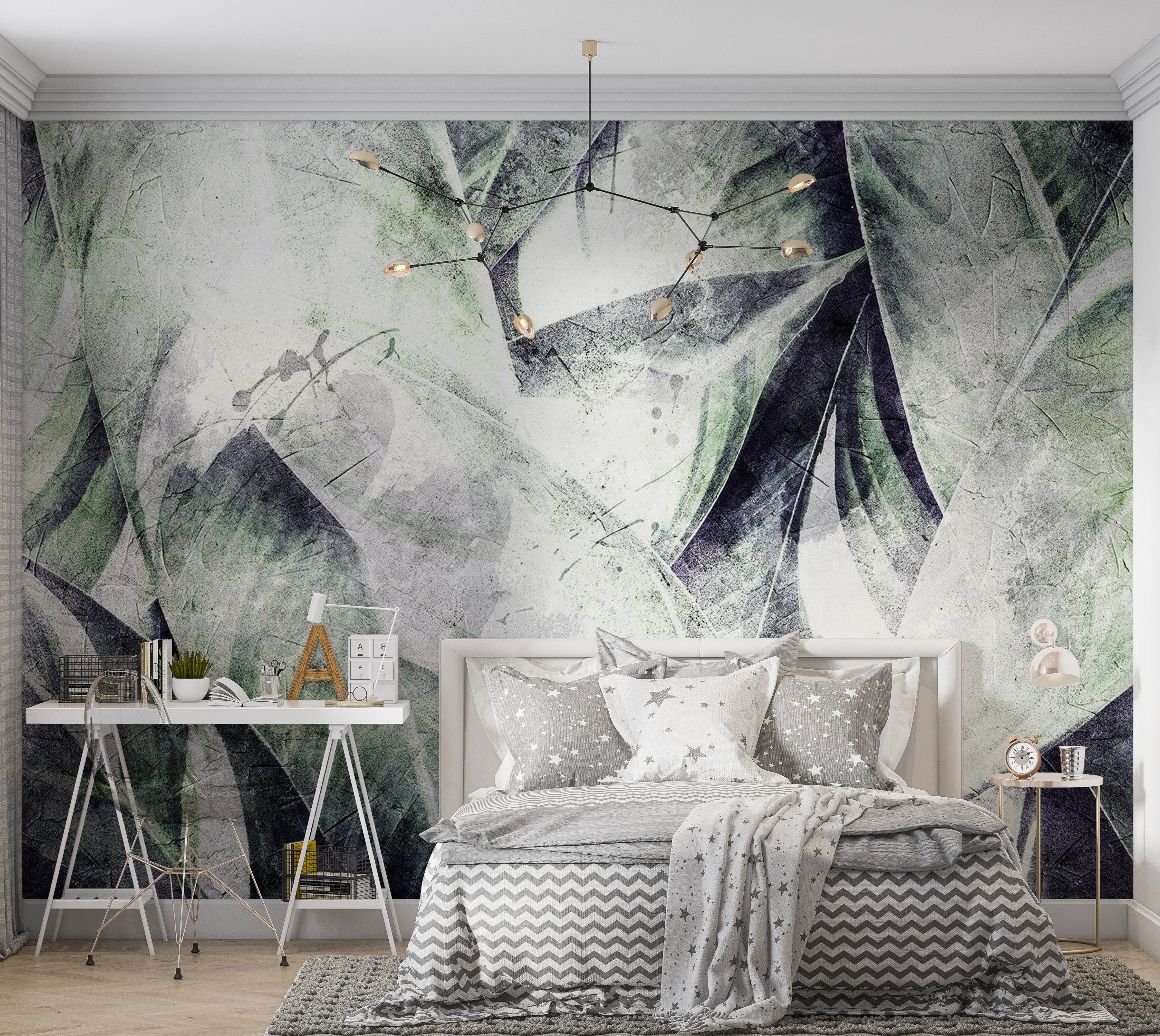 Botanical Wallpaper Wall Mural - Eclectic Jungle 39"Wx27"H / Standard