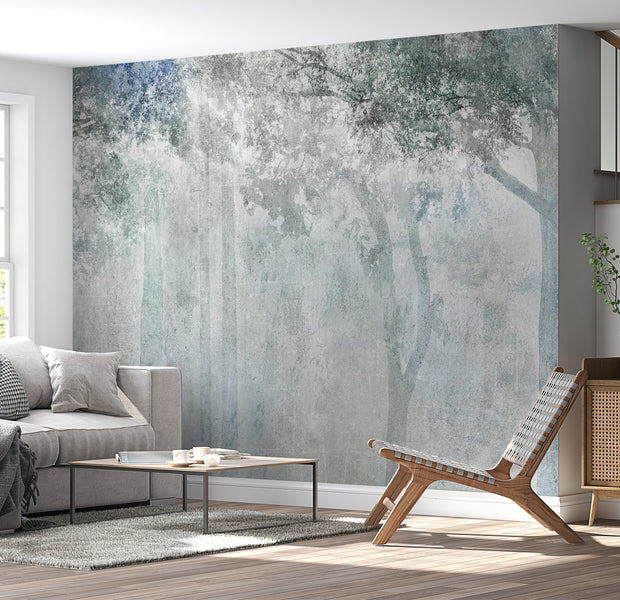 Botanical Wallpaper Wall Mural - Gentle Breeze in The Forest 39"Wx27"H / Standard