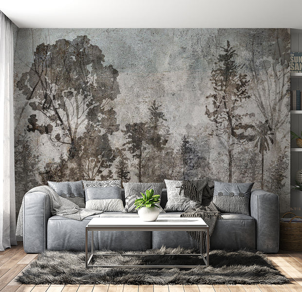 Botanical Wallpaper Wall Mural - Symbiosis With Nature 39"Wx27"H / Standard