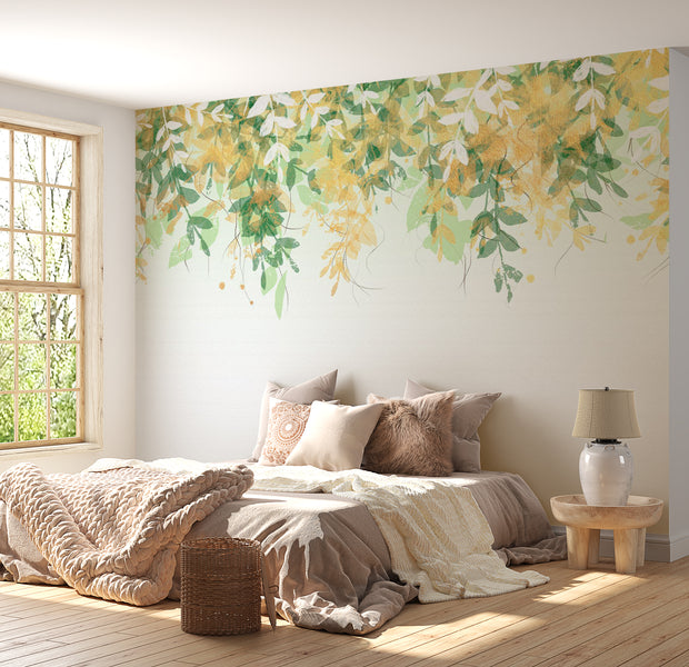 Botanical Wallpaper Wall Mural - Under the Vegetation 39"Wx27"H / Standard